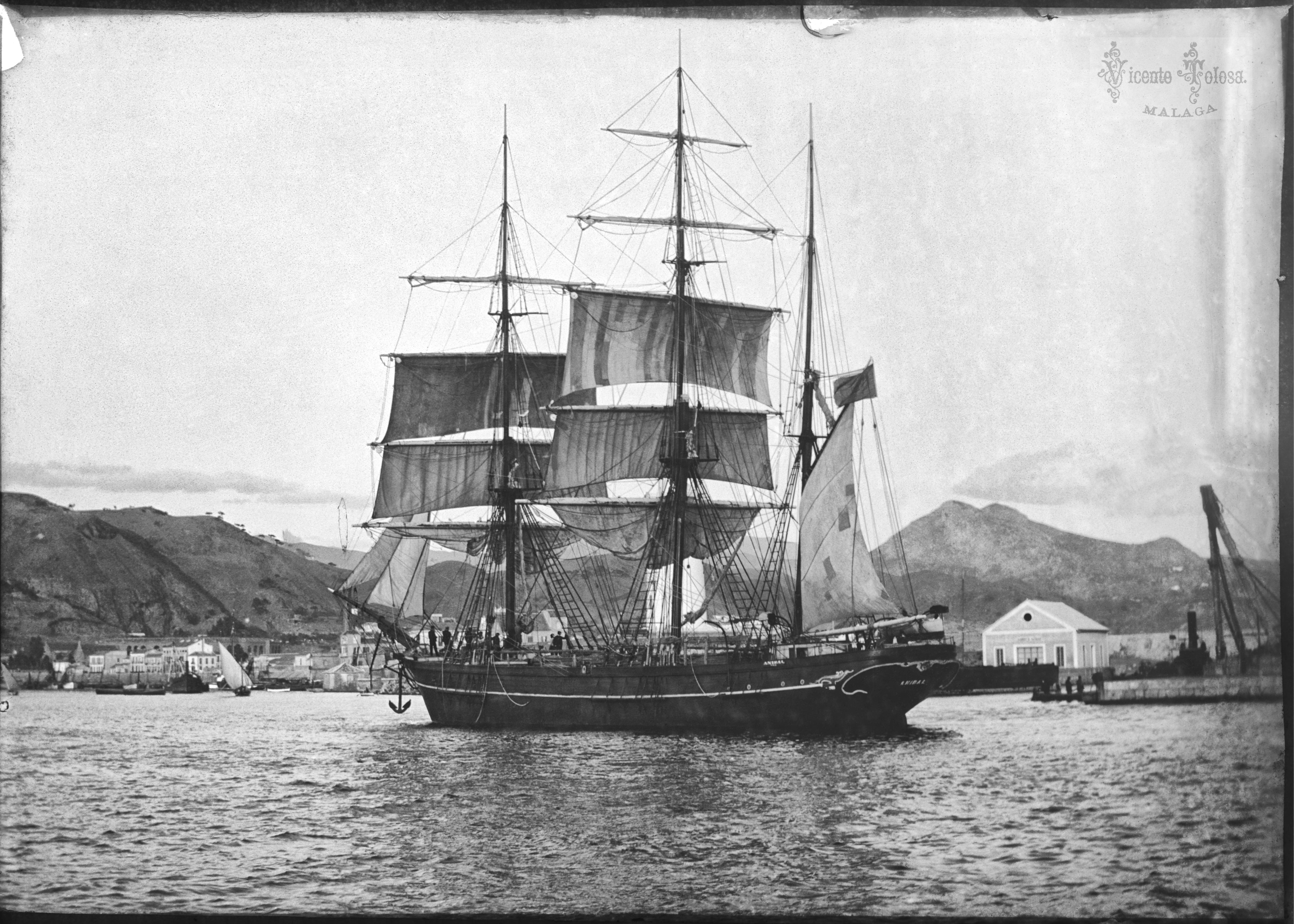 Malaga: Anibal. 1904. (negativo en vidrio)