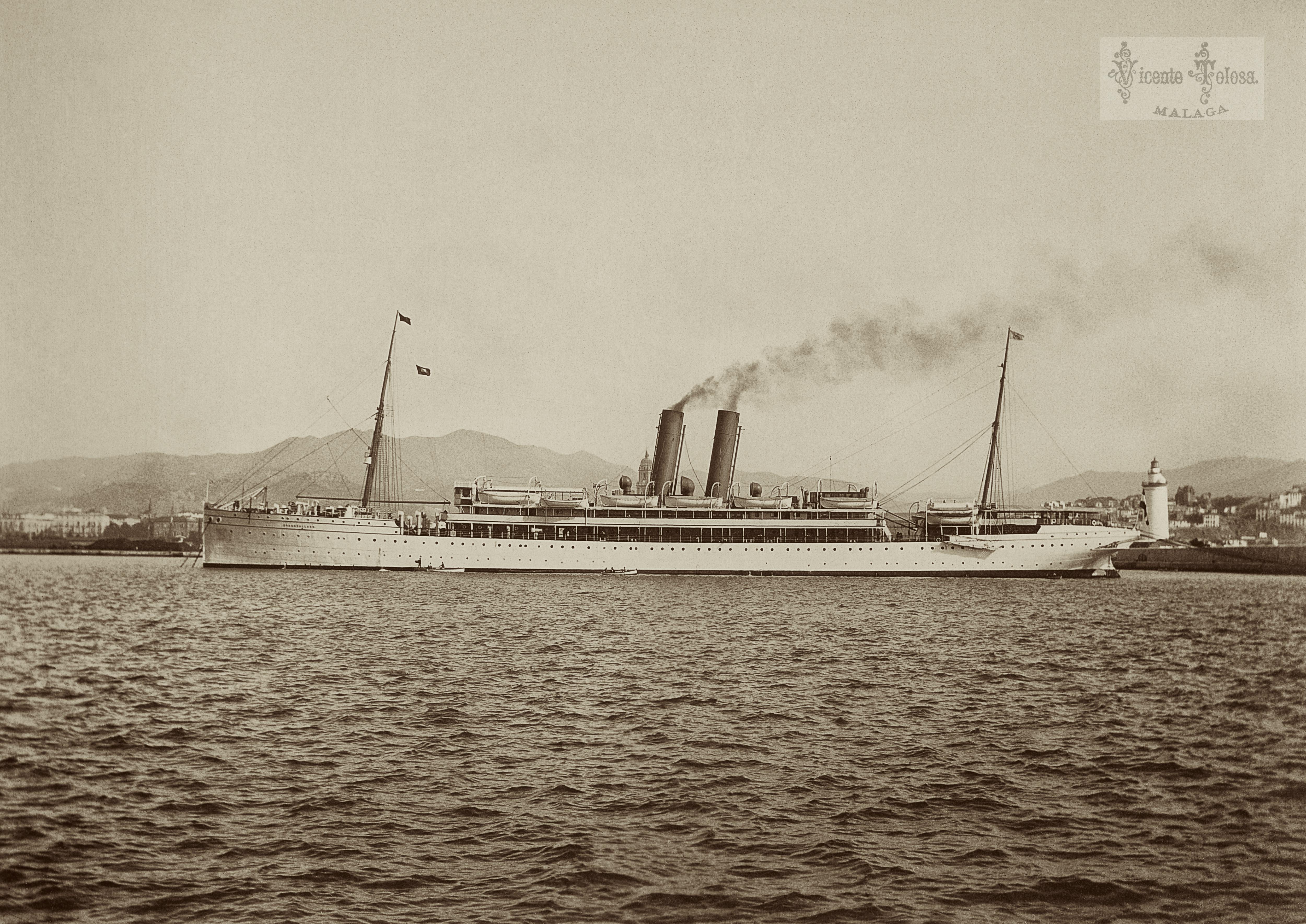 Málaga: Hohenzollern de Bremen, 1904. (copia en papel)