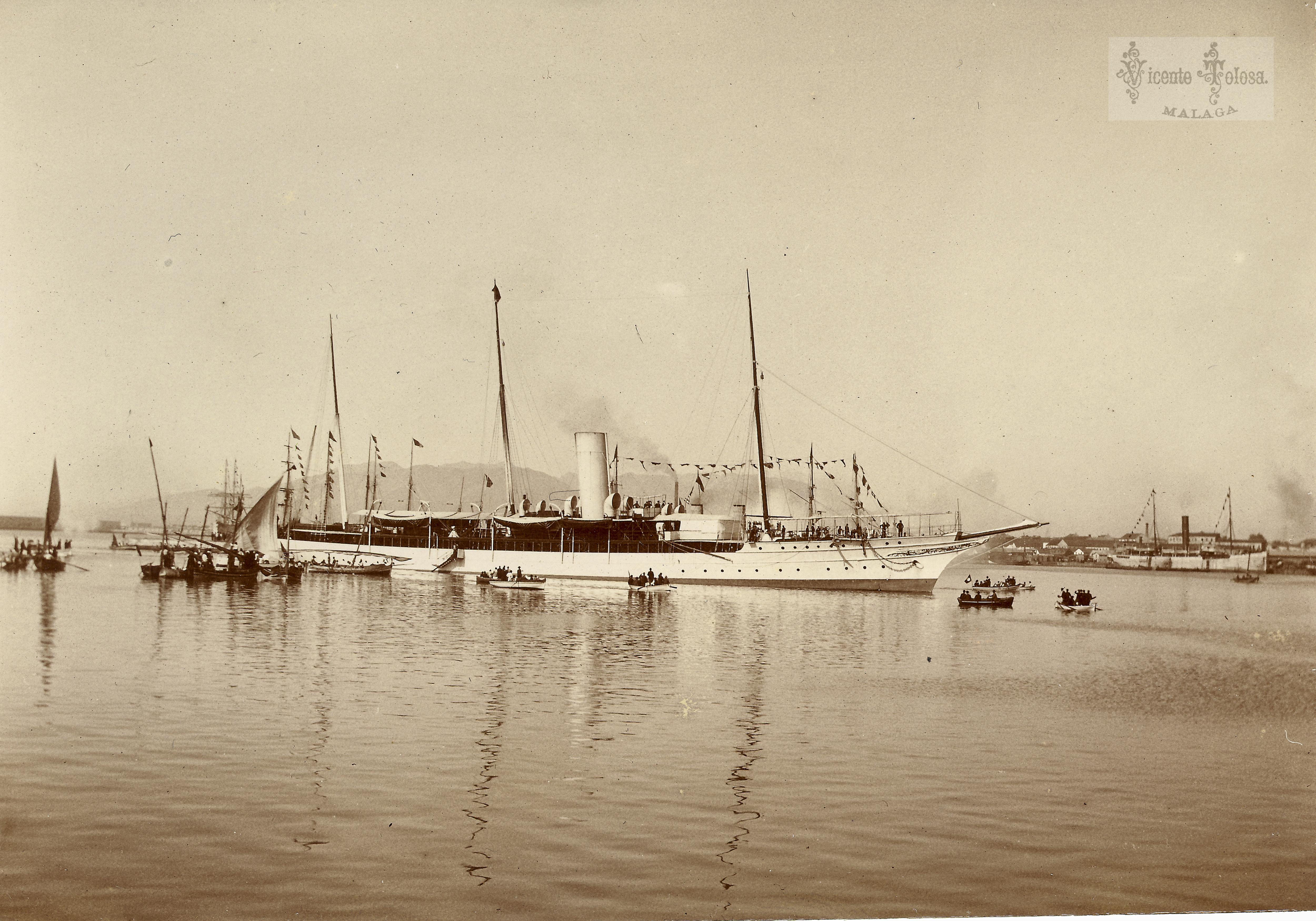 Malaga: Llegada del rey Alfonso XIII. 1904