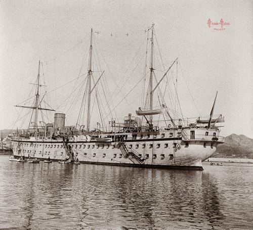 Malaga: Crucero frances "Duguay Trouin". 1906