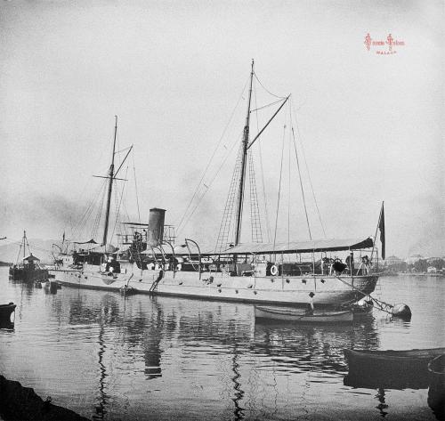 Malaga: Cañonero "Martin A. Pinzón". 1904