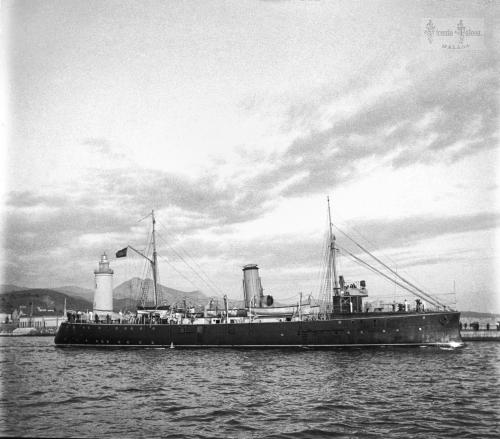 Malaga: Cañonero Laya. 14-1-1912