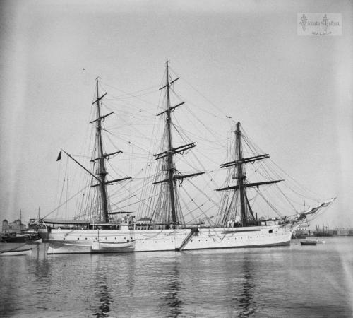Malaga: Corbeta "Nautilus". 1-6-1916. (negativo en vidrio)