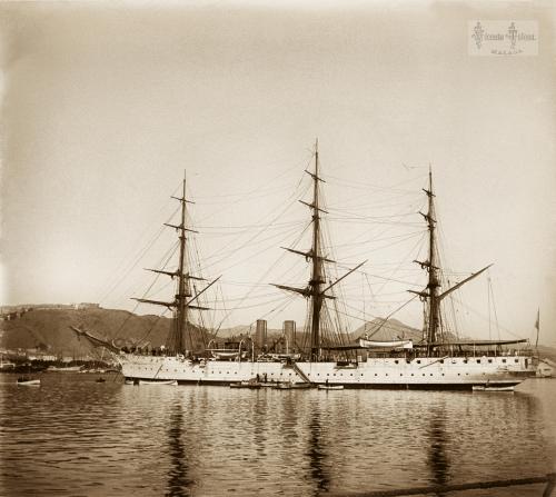 Malaga: Fragata argentina Sarmiento. 1901