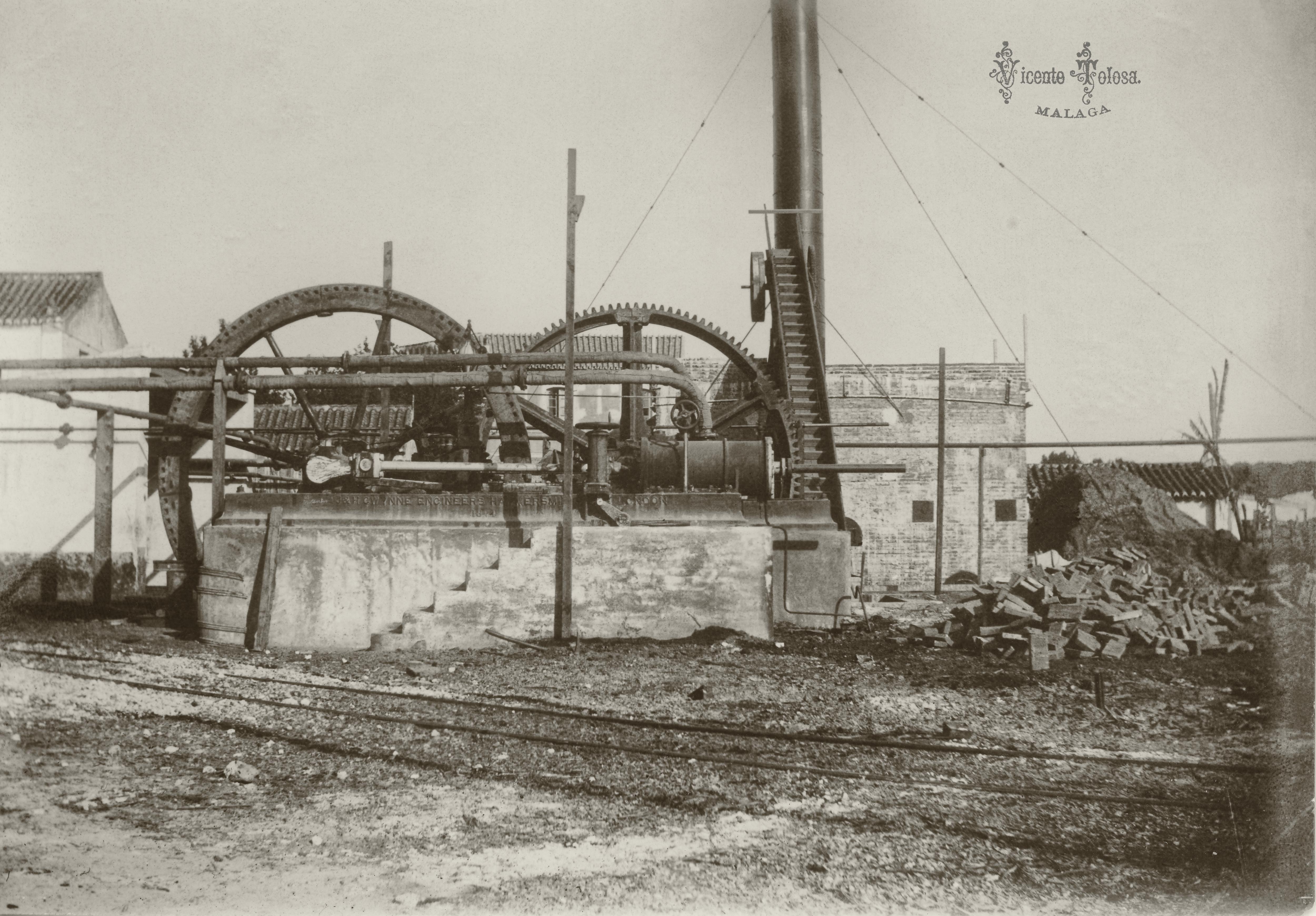 Malaga, Azucarera Zamarrilla o de Nuestra Sra. de la Concepcion, 1901. (copia en papel)