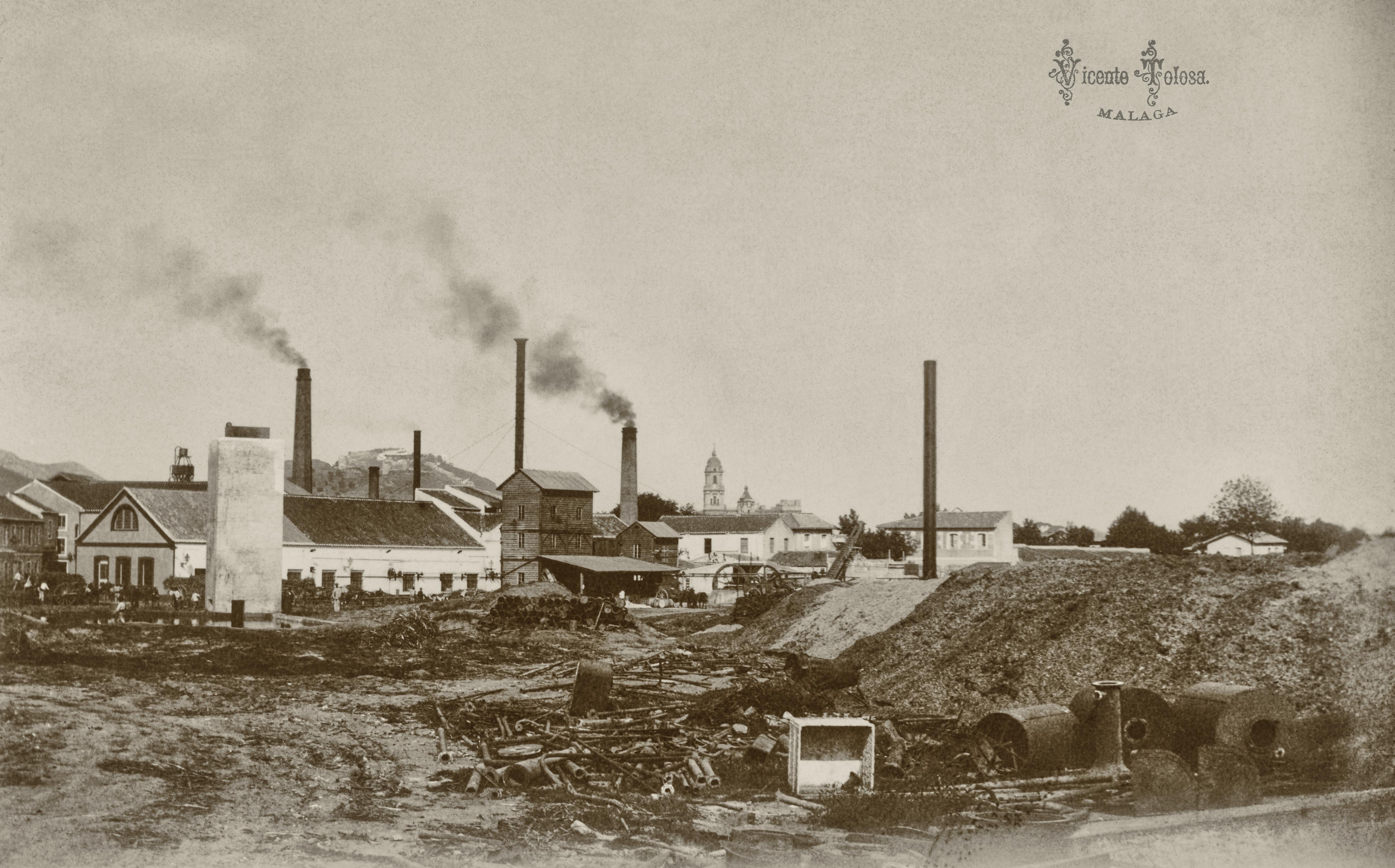 Malaga, Azucarera Zamarrilla o de Nuestra Sra. de la Concepcion, 1901. (copia en papel)