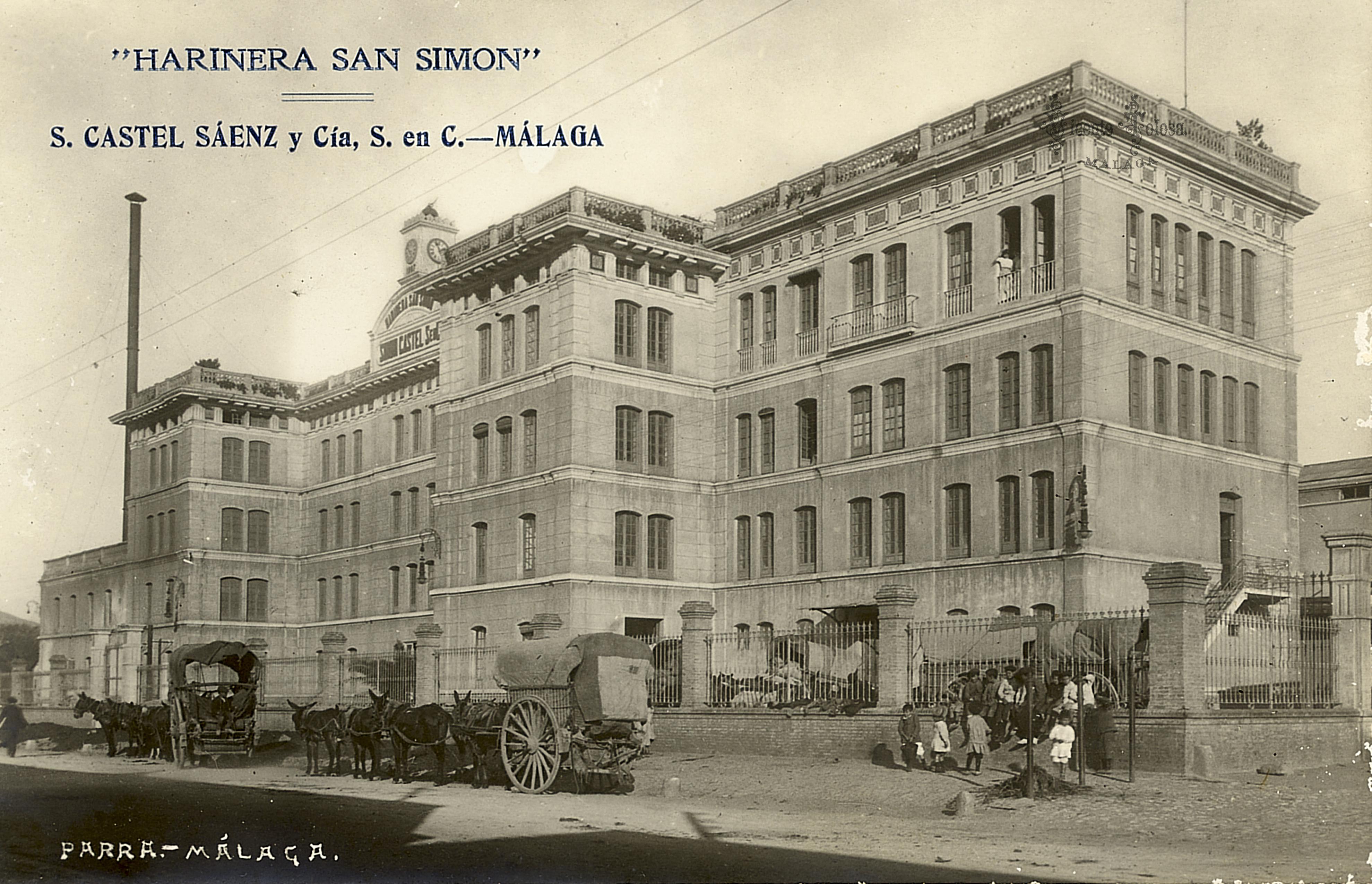 Harinera "San Simon". (Esta es una postal de su colección, y por tanto no es una fotografía suya)