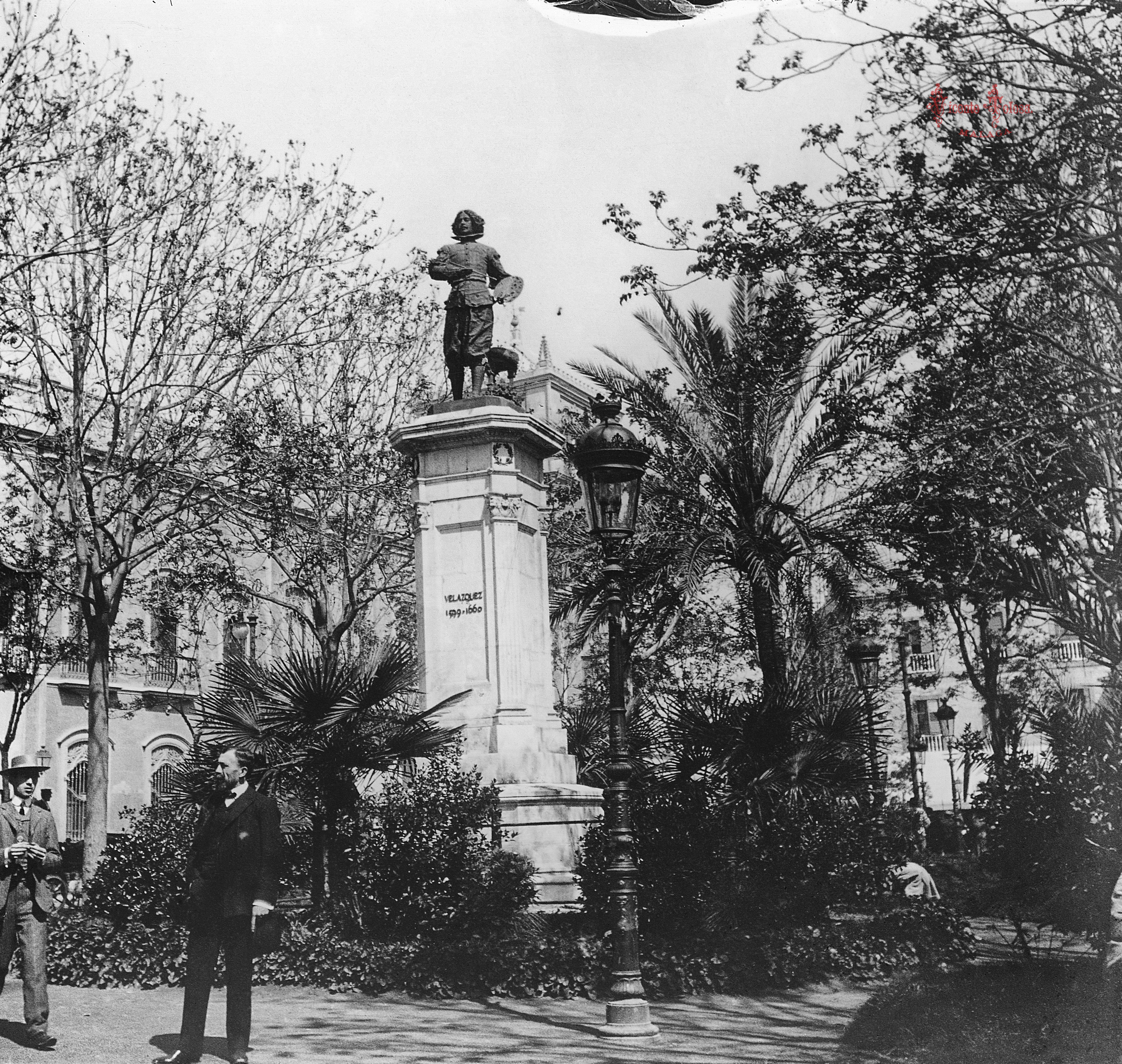 Sevilla: Estatua de Velazquez. 1906