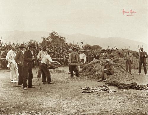 Lanjaron: En la era. 1906. (positivo en vidrio). 1906