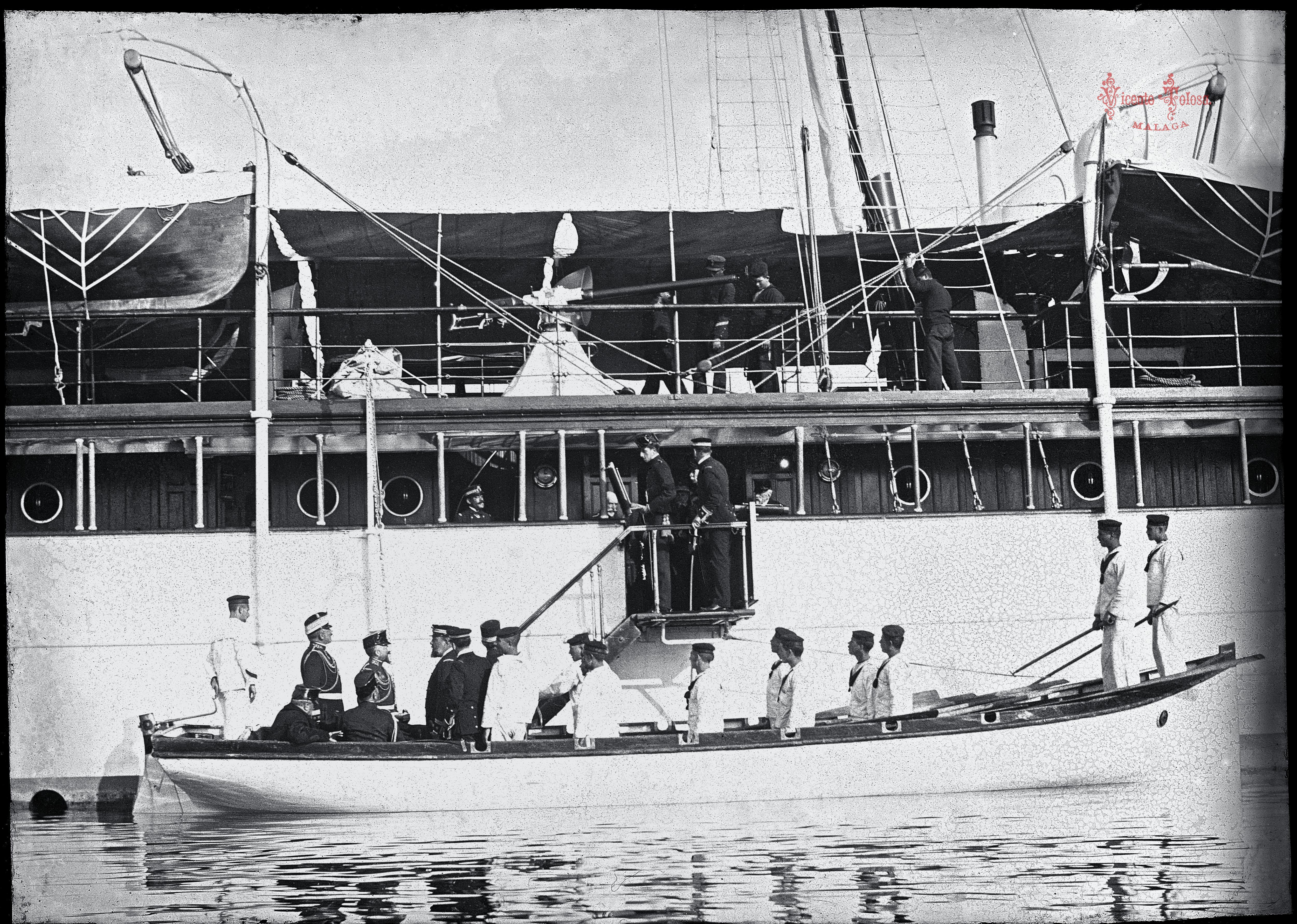 Malaga: Llegada del rey Alfonso XIII. 1904.