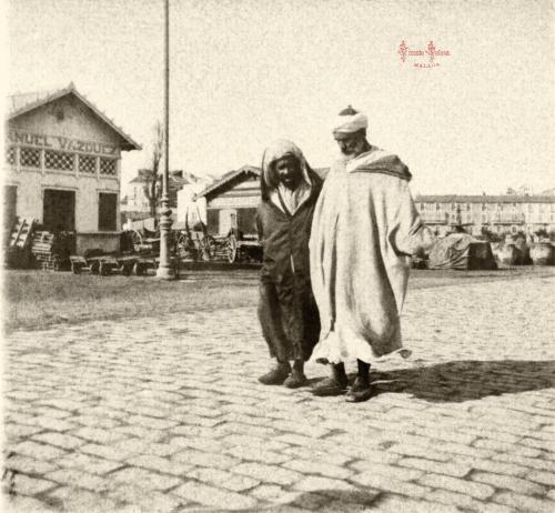 Malaga: Moros en el muelle. 1908