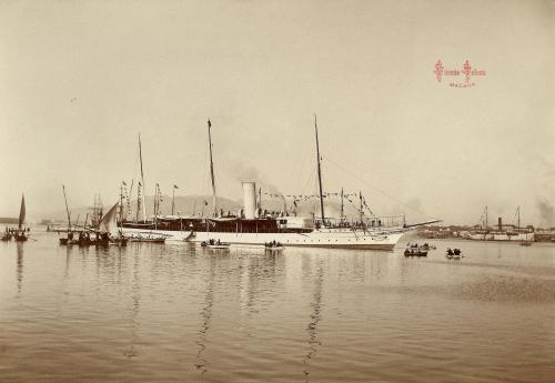 Malaga: Llegada del rey Alfonso XIII. 1904. (copia en papel)