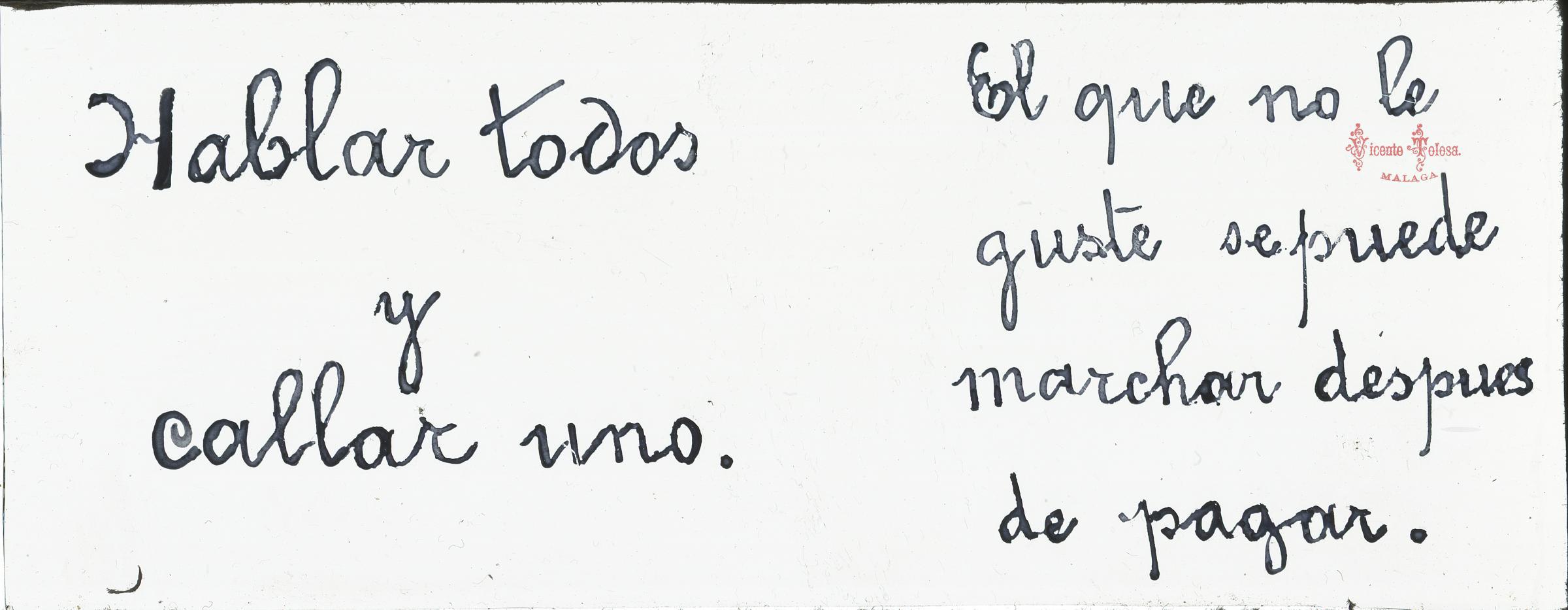 El que no le guste...