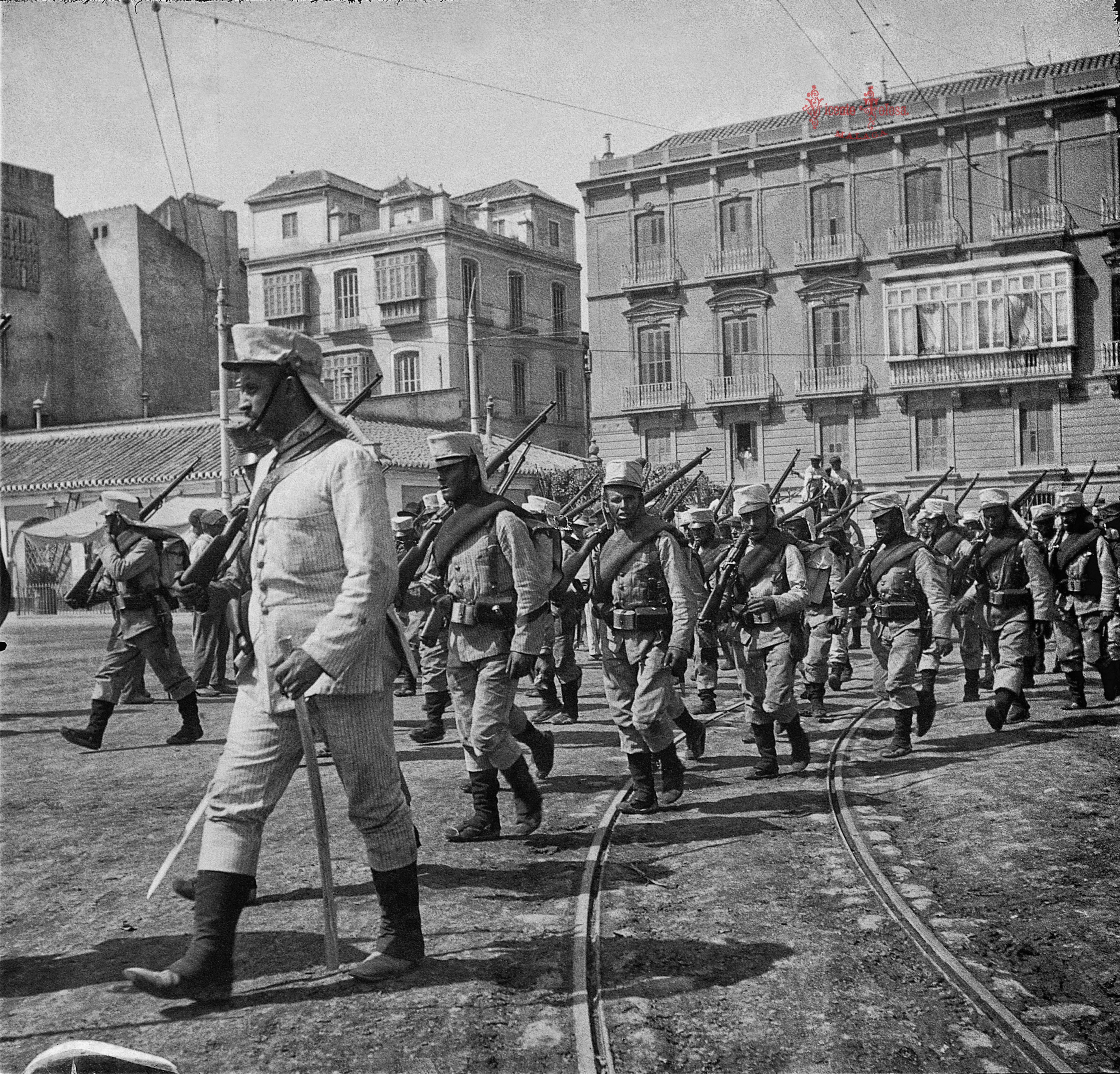 Malaga: Regimiento de infanteria del Rey. 1909