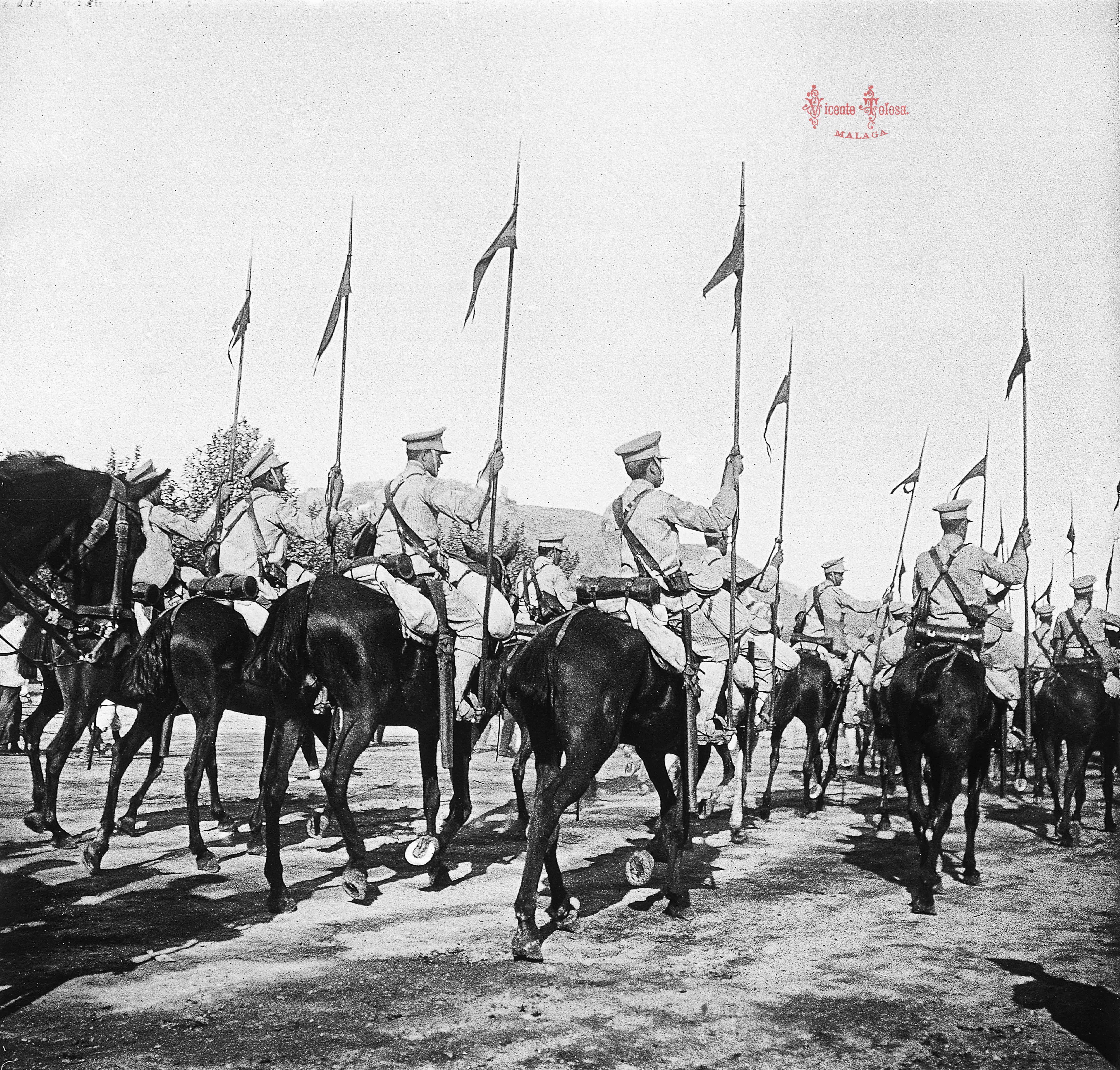 Malaga: Lanceros de la Reina. 1910