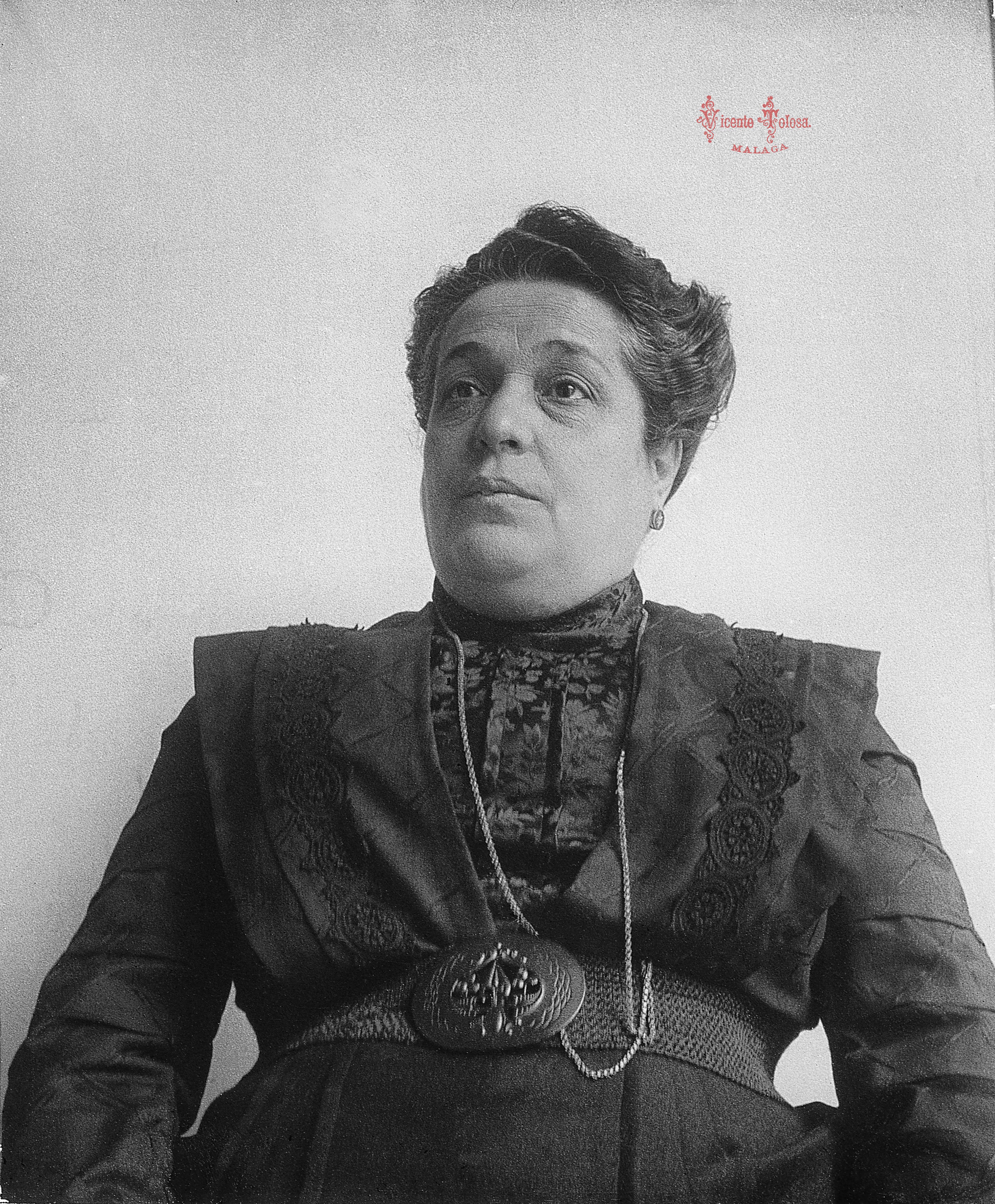Malaga: Josefa Tolosa Elorduy, (Bisabuela, y hermana del fotografo). 1910